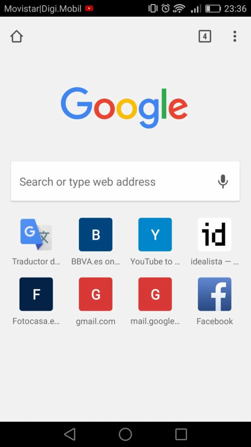 Google Chrome para móviles Google Chrome para móviles