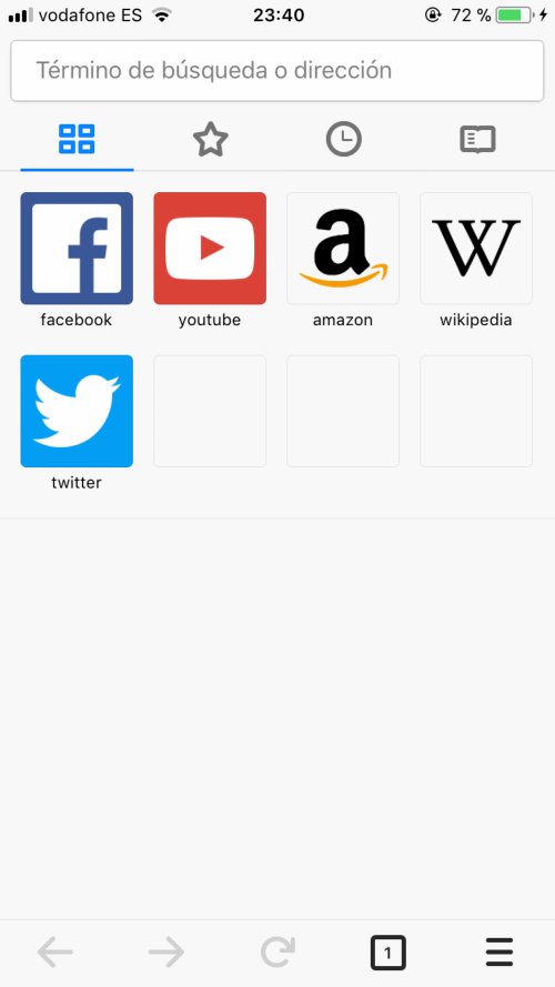IOS de Mozilla Firefox