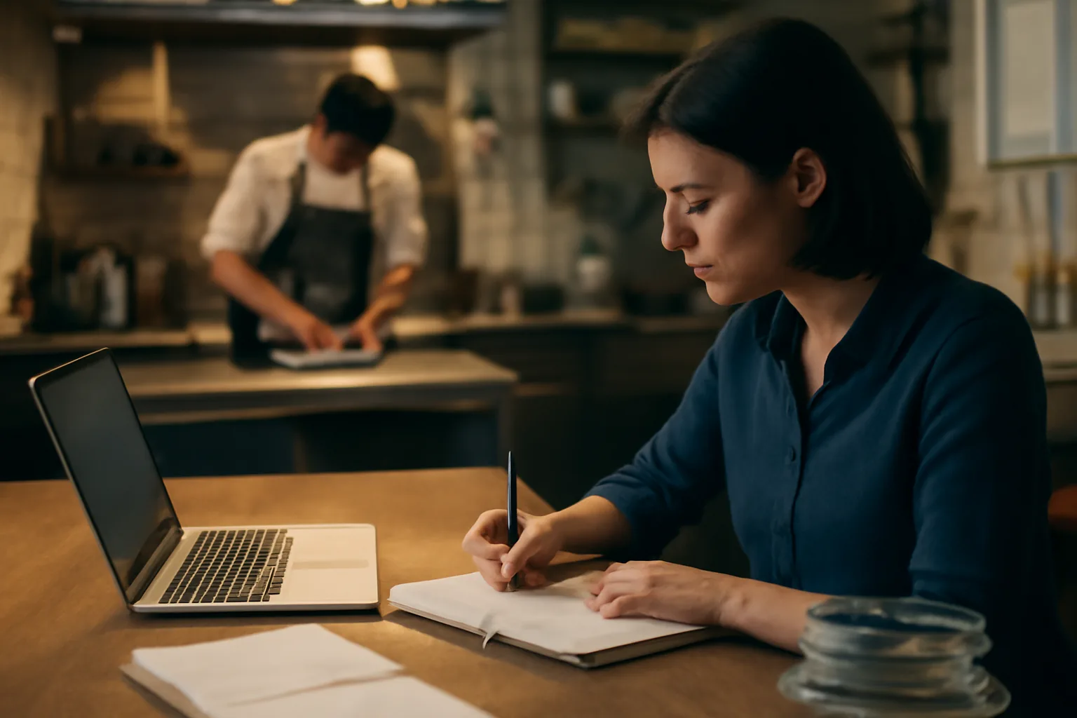 Profesional organizando las comidas de la semana para ahorrar tiempo